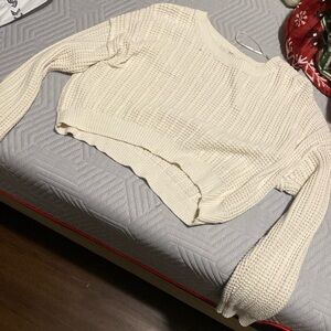 Boho Crop Knit Sweater